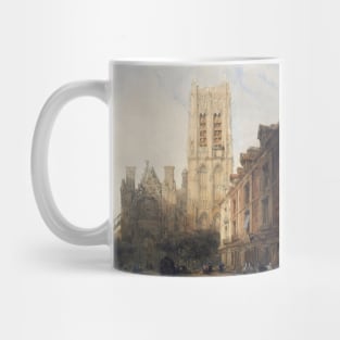 Church of St. Jacques, Paris, France Vintage Old Mug